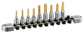 1/4"sq. HEXAGON BIT SOCKET WRENCH SET (9pcs.)