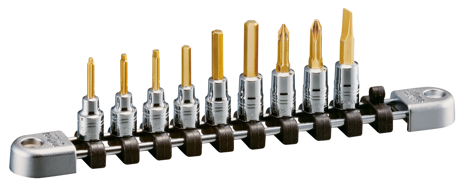 1/4"sq. HEXAGON BIT SOCKET WRENCH SET (9pcs.)